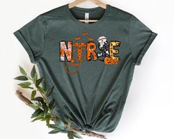 halloween nurse shirt png, spooky nurse shirt png, nurse halloween gifts, halloween party shirt png, nurse halloween t-s