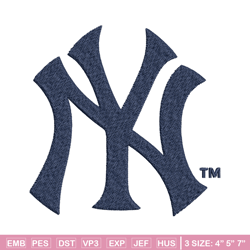 new york yankees logo embroidery, mlb embroidery, sport embroidery, logo embroidery, mlb embroidery design