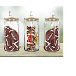 football mom 16oz libbey glass png, sport libbey glass, leopard png, sport png, sport sublimation design, digital downlo