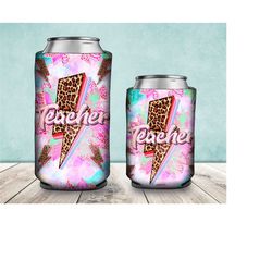 western teacher flash can cooler png sublimation design, teacher can cooler png, teacher png, leopard flash can cooler p