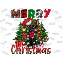 merry christmas black cat png sublimation design, merry christmas png, black cat png, christmas animal png, christmas pn