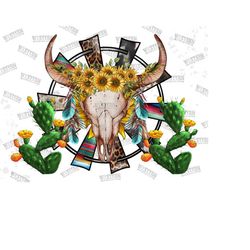 western cactus png with windmill cow skull, western bull skull png, windmill png, cactus png,western design,cow skull pn