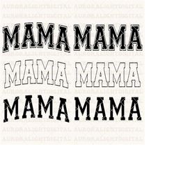 mama varsity arched svg, mama png, mama svg, mama svg png, mama svg file, mama svg varsity, mama svg cheetah, silhouette