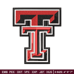 texas tech red raiders embroidery design, texas tech red raiders embroidery, logo sport embroidery, ncaa embroidery.