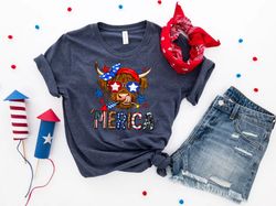cow merica shirt png, america cow shirt png, american farm shirt png, american flag cow, 4th of july shirt png, independ