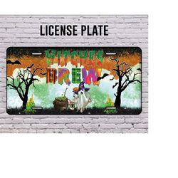 halloween witches brave ghost license plate,witches license plate, brave license plate,license plate,ghost license plate