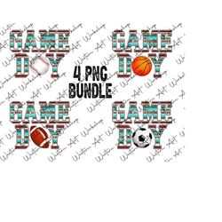 sport  sublimation bundle png, game day bundle png, soccer game day, basketball game day, baseball game day, football ga