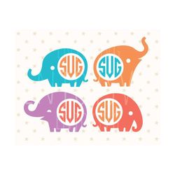 cute elephant monogram cute elephant svg elephant monogram svg baby monogram svg leephant monogram frames monogram frame elephant frames