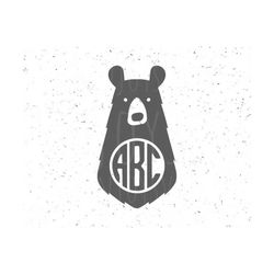 bear monogram svg baby bear svg file baby bear svg files baby svg baby bear cricut files silhouette t- shirt designs newborn svg new baby