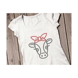 bandana cow svg, rosie riveter inspired, funny cow svg, heifer bandana svg,farm svg,heifer bandana cow svg cut file cricut silhouette cow