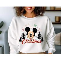 Christmas Sweatshirts, Mickey Mouse Sweatshirt, Christmas Disney Sweatshirt, Mickey Christmas, Christmas Gift, Disneylan
