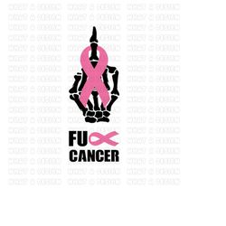 breast cancer svg, middle finger svg, fuck cancer svg, funny cancer awareness, ribbon, png, files for cricut, sublimatio