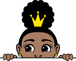 Afro puff crown girl peekaboo Svg, Black Man Svg, Afro man Svg, Afro Woman Svg, Black Man Svg, Afro Lady Svg, Cut file