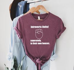 Introverts Unite TShirt PNG, Best Friend Gift, Introvert Shirt PNG, Anti Social T-Shirt PNG, Sarcastic Tee,Introverts Un