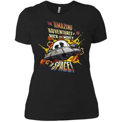 rick and morty amazing adventures in space women t-shirt