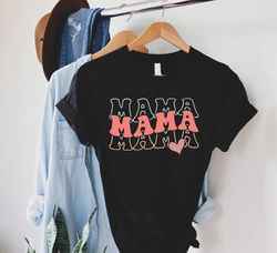 mama shirt pngs, mothers day gifts, cute heart mama tshirt png, cool mom birthday tee, new mom gift, retro mommy tees, b