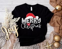 merry christmas tshirt png, christmas gifts, santa hat shirt png, cute heart xmas t-shirt png, merry bright tee, xmas fa