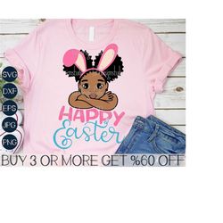 black girl easter svg, afro girl easter svg, kids easter png, easter bunny svg, png, svg files for cricut, sublimation d