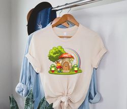 funny frog shirt png, frog and mushroom shirt png, cute frog shirt png, mushroom t shirt png, mushroom shirt png women,