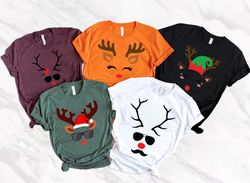 funny reindeer shirt pngs, christmas group shirt pngs, winter family shirt pngs, cute deer shirt png, kids holiday shirt