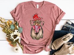 hen chicken 4h farm egg humor shirt png for women, cute glasses chick, funny backyard chicken, chicken gift shirt png, m
