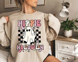 hippie halloween shirt png, retro halloween shirt png, funny cow shirt png, funny halloween gifts, halloween shirt png,