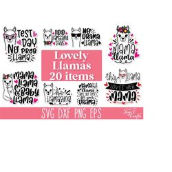 funny llama svg quotes, no probllama svg, mama llama svg cut file, no drama llama svg, llama queen svg, llama teacher sv