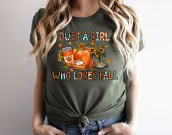 just a girl who loves fall shirt png, womens fall long sleeve, cute fall shirt pngs for women, fall lover's shirt png, p