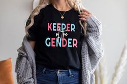 keeper of the gender shirt png, gender reveal party shirt pngs, team boy team girl baby announcement shirt pngs, gender