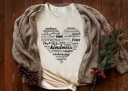 kindness shirt png, teacher shirt png, equality t-shirt png, inspirational shirt png, kindness heart shirt png, counselo