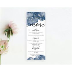 blue menu blue watercolor menu template pastel blue table dcor blue watercolor splash dinner dessert blue party food men