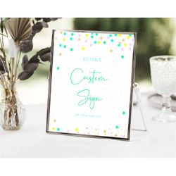 twinkle stars sign pastel twinkle little star party shooting star confetti sprinkles table sign decor birthday baptism b