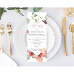 fairy menu fairy menu template enchanted garden pastel floral butterfly table dcor fairy secret garden dinner dessert fo