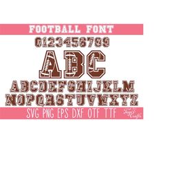 football svg alphabet, football numbers svg png, varsity font, football font svg, sports font svg, football letters svg,