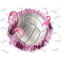 volleyball with ribbon png, cancer ribbon with volleyball png, cancer png, volleyball png, ribbon png, breast cancer, tackle cancer png