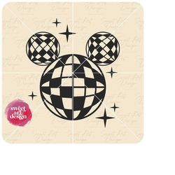 mickeyy ears with disco balls svg, family trip vacation svg, customize gift svg, vinyl cut file svg, pdf, dxf, png, ai p