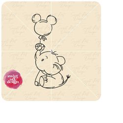 dumbo with mouse ears balloon svg, magical and fabulous svg, trip svg, customize gift svg, vinyl cut file, svg, pdf, png