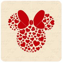 minnie mouse with hearts svg, magical svg, trip svg, customize gift svg, vinyl cut file, svg, pdf, jpg, png, ai printabl