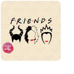 best villains characters friends svg, magical svg, family trip svg, customize gift svg, vinyl cut file, pdf, jpg, png pr