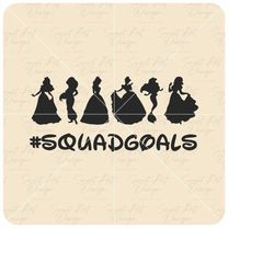 magical princesses svg, squadgoals svg, family trip svg, customize gift svg, vinyl cut file, svg, pdf, jpg, png, ai prin