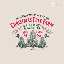 vintage griswold christmas tree farm svg cricut files