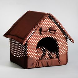 house "tenderness", 34 x 32 x 37 cm, brown