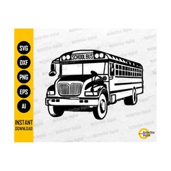 school bus svg | schoolbus svg | school decal vinyl graphics | cricut silhouette cutting file cuttable clipart vector digital dxf png eps ai