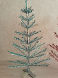tinsel christmas tree vintage rare aluminum new year tree ussr 1980s