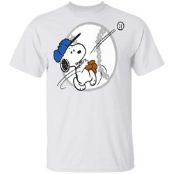 peanuts snoopy baseball t-shirt