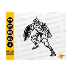 Gladiator SVG | Warrior SVG | Colosseum SVG | Fight Combat Helmet Armor Shield Sword Battle | Cut File Clipart Vector Digital Dxf Png Eps Ai