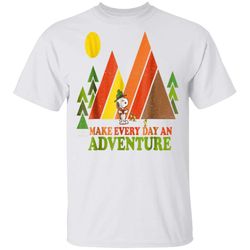 peanuts snoopy every day adventure t-shirt