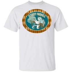 peanuts snoopy forest friends t-shirt