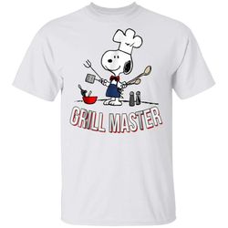 peanuts snoopy grill master t-shirt