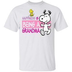 peanuts snoopy happiness is being a grandma t-shirt